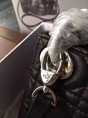 Dior Mini Lady Dior Leather Black Mini Handbag 17cm - 5
