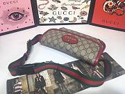 Gucci Supreme belt bag Red 493930 - 4