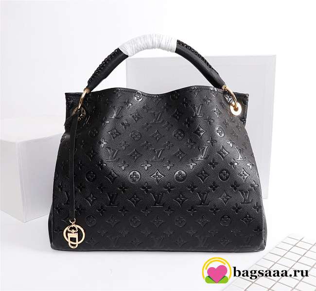 Louis Vuitton Artsy Monogram Empreinte embossed leather Handbag Black - 1