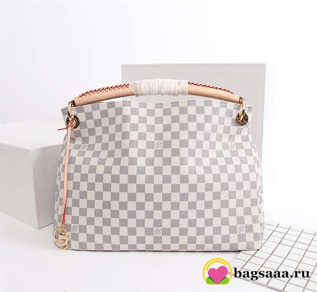 Louis Vuitton Artsy Monogram canvas Handbag White  - 1