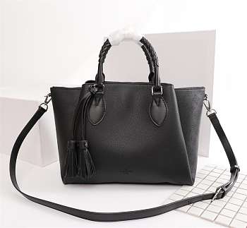 Louis Vuitton Mahina zipper Tote handbag Black