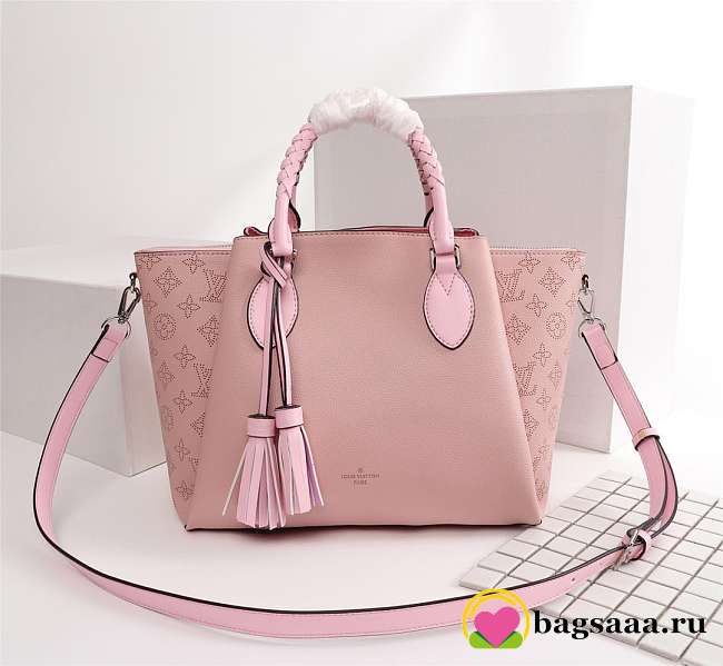 Louis Vuitton Mahina zipper Tote handbag Pink - 1