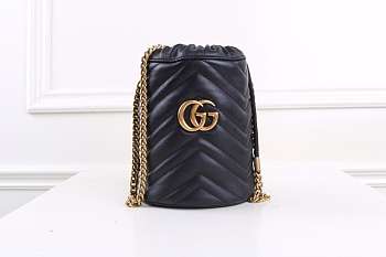 Gucci Marmont mini bucket Black bag 575163
