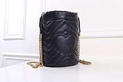Gucci Marmont mini bucket Black bag 575163 - 4