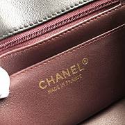 Chanel Flap Bag Lambskin Goldr Hardware Black 17cm Bagsaa - 5