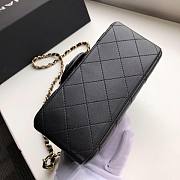 Chanel Flap Bag Lambskin Goldr Hardware Black 17cm Bagsaa - 4