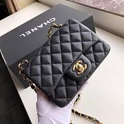 Chanel Flap Bag Caviar Goldr Hardware Black 17cm Bagsaa - 4