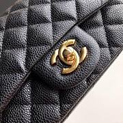 Chanel Flap Bag Caviar Goldr Hardware Black 17cm Bagsaa - 5