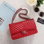 Chanel 25cm CF1112 Lambskin Red Bagsaa - 1