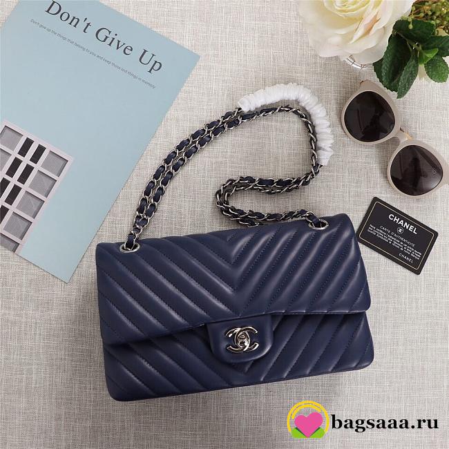 Chanel 25cm CF1112 Lambskin Blue Bagsaa - 1