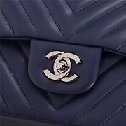 Chanel 25cm CF1112 Lambskin Blue Bagsaa - 5