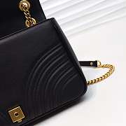 Gucci Marmont medium matelassé shoulder Black bag 443496 - 6