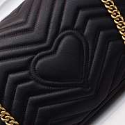 Gucci Marmont medium matelassé shoulder Black bag 443496 - 2