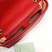 Gucci Marmont medium matelassé shoulder bag Red 443496 - 3