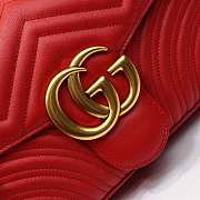 Gucci Marmont medium matelassé shoulder bag Red 443496 - 5