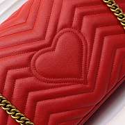 Gucci Marmont medium matelassé shoulder bag Red 443496 - 6