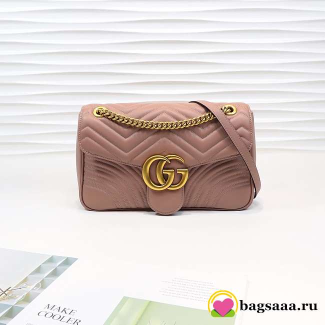Gucci Marmont medium matelassé shoulder bag 443496 Bagsaa - 1
