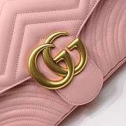 Gucci Marmont medium matelassé shoulder Pink bag 443496 - 5