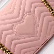 Gucci Marmont medium matelassé shoulder Pink bag 443496 - 4