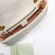 Gucci Marmont small matelassé shoulder bag 26cm White 443497  - 3