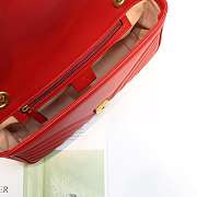 Gucci Marmont small matelassé shoulder bag 26cm Red 443497 Bagsaa - 2