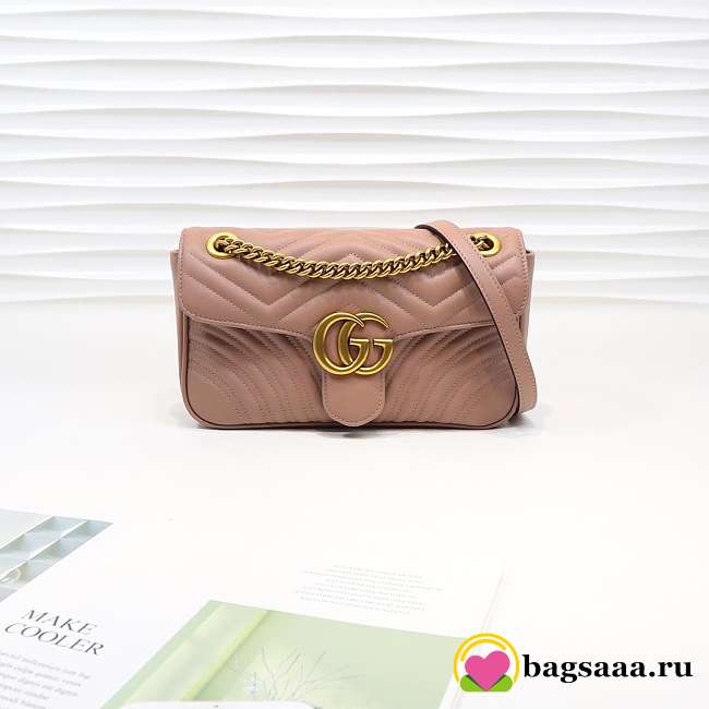 Gucci Marmont small matelassé shoulder bag 26cm 443497 Bagsaa - 1