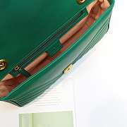Gucci Marmont small matelassé shoulder bag Green 26cm 443497 Bagsaa - 3
