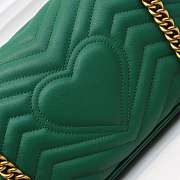 Gucci Marmont small matelassé shoulder bag Green 26cm 443497 Bagsaa - 5