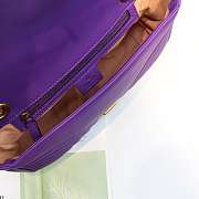 Gucci Marmont Small Matelassé Shoulder Bag Purple 26cm 443497 Bagsaa - 2