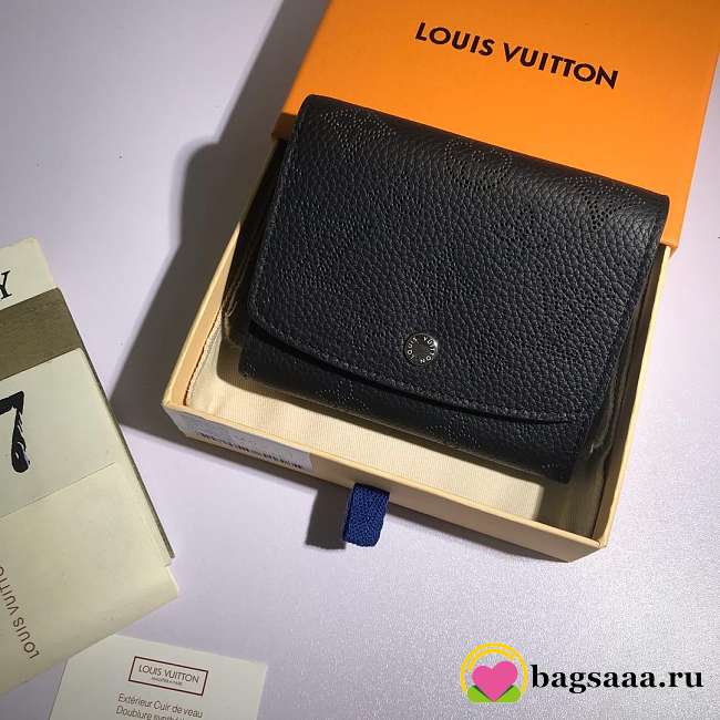 Louis Vuitton Iris Compact Wallet Black Bagsaa - 1