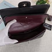 Chanel Flap Bag 25cm Black Silver Hardware Bagsaa - 3