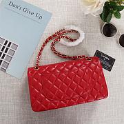 Chanel Flap Bag 25cm Red Gold Hardware Bagsaa - 6