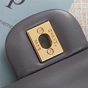 Chanel Flap Bag 25cm Gray Gold Hardware Bagsaa - 2