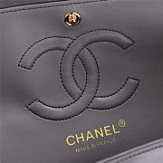 Chanel Flap Bag 25cm Gray Gold Hardware Bagsaa - 5