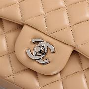 Chanel Flap Bag 25cm Apricot Silver Hardware Bagsaa - 5