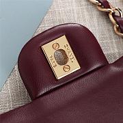 Chanel Flap Bag 25cm Wine Red Gold Hardware Bagsaa - 2