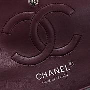 Chanel Flap Bag 25cm Wine Red Gold Hardware Bagsaa - 5