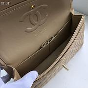 Chanel Flap Bag 25cm Apricot Gold Hardware Bagsaa - 6