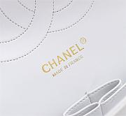 Chanel Flap Bag 1113 30cm Cavier White Gold Hardware - 2