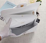 Chanel Flap Bag 1113 30cm Cavier White Gold Hardware - 3