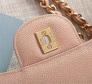 Chanel Flap Bag 1113 30cm Cavier Pink Gold Hardware - 5