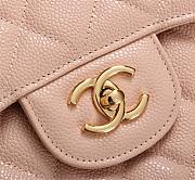 Chanel Flap Bag 1113 30cm Cavier Pink Gold Hardware - 4