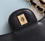 Chanel Flap Bag 1113 30cm Cavier Black Gold Hardware - 3