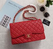 Chanel Flap Bag 1113 30cm Cavier Red Gold Hardware - 1