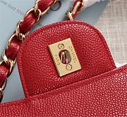 Chanel Flap Bag 1113 30cm Cavier Red Gold Hardware - 4