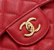 Chanel Flap Bag 1113 30cm Cavier Red Gold Hardware - 5