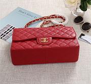 Chanel Flap Bag 1113 30cm Cavier Red Gold Hardware - 6