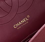 Chanel Flap Bag 1113 30cm Cavier Wine Red Gold Hardware - 3