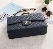 Chanel Flap Bag 1113 30cm Cavier Blue Gold Hardware - 6