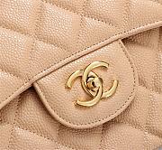 Chanel Flap Bag 1113 30cm Cavier Apricot Gold Hardware - 4